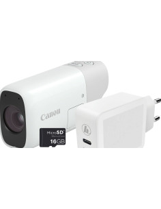 Powershot Compact Zoom in Monocle Style Essential Kit White